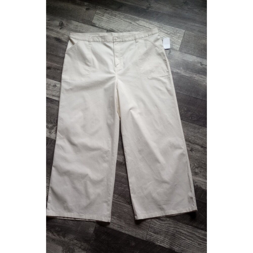 Abound Women's 24 White Wide Leg Dress Pants, NWT
